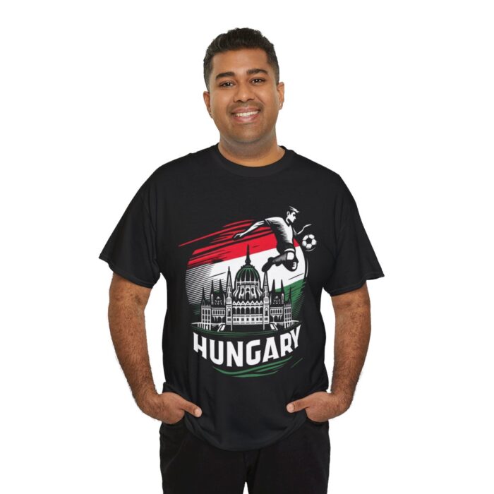 Hungary Unisex Heavy Cotton Tee - Image 17