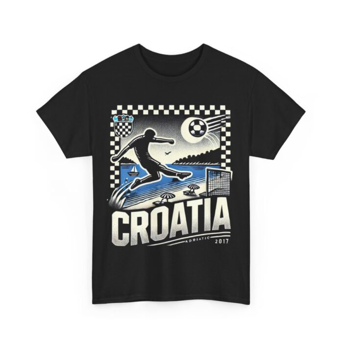 Croatia Unisex Heavy Cotton Tee - Image 3