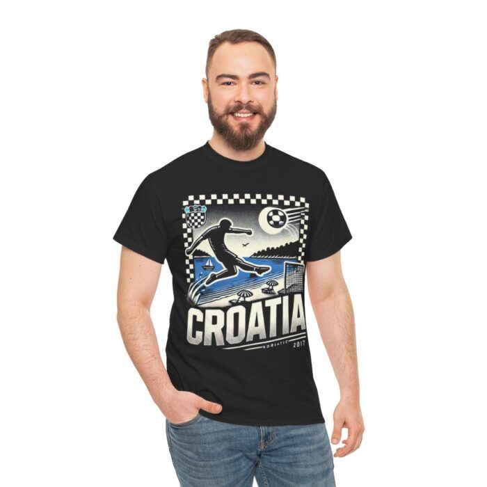 Croatia Unisex Heavy Cotton Tee - Image 13