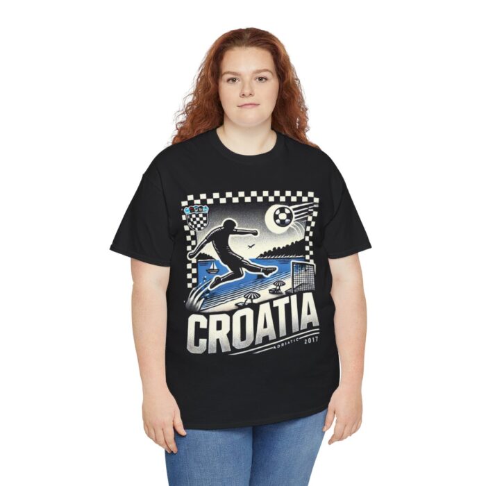 Croatia Unisex Heavy Cotton Tee - Image 15