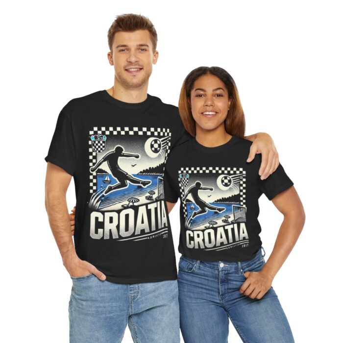 Croatia Unisex Heavy Cotton Tee - Image 24