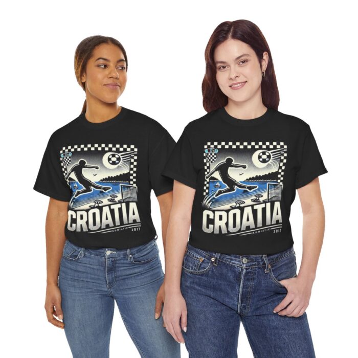 Croatia Unisex Heavy Cotton Tee - Image 25