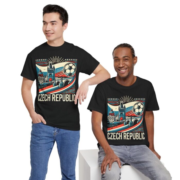 Chech Republic Unisex Heavy Cotton Tee - Image 26