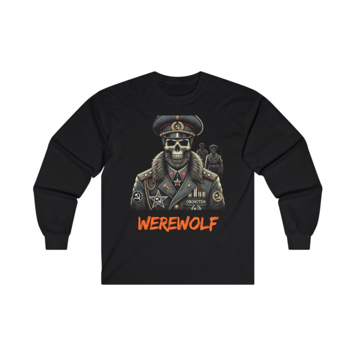Werewolf' Skull Design Durable & Comfortable Ultra Cotton Long Sleeve Tee