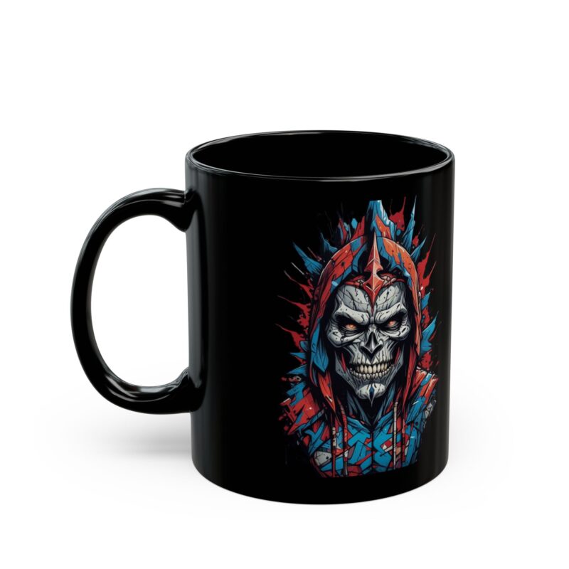 Black Ceramic Mug – 'Drink My Blood' Skull Design | Durable & Bold