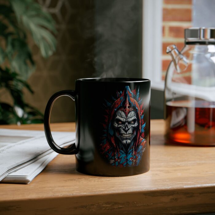 Black Ceramic Mug – 'Drink My Blood' Skull Design | Durable & Bold - Image 7