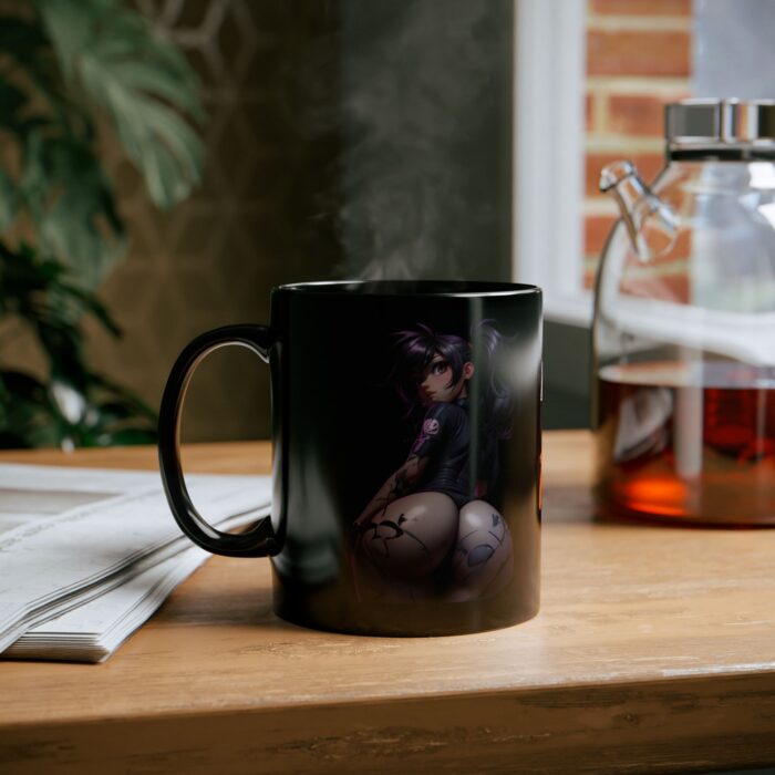 Black Ceramic Mug – 'Born to Rule' Design | Durable, BPA-Free & Stylish - Image 4