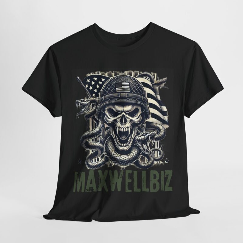 MaxwellBiz Skull & Snakes Black T-Shirt