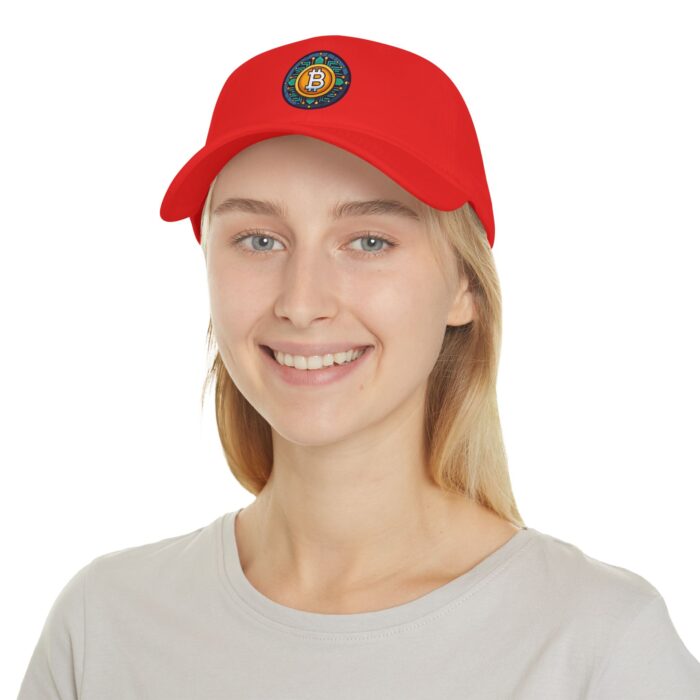Bitcoin Embroidered Low-Profile Baseball Cap - Sleek Crypto Style - Image 4