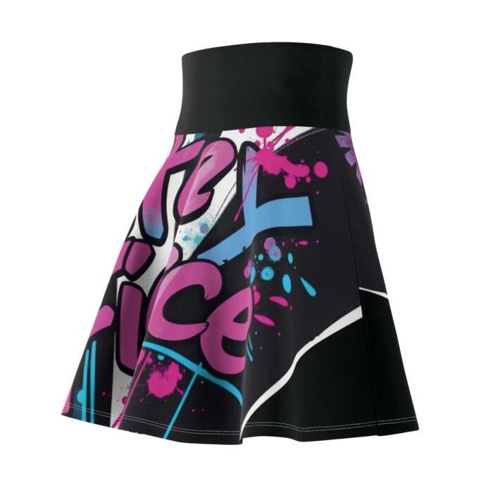 Vibrant Graffiti AOP Skater Skirt – Bold and Comfortable Style - Image 2
