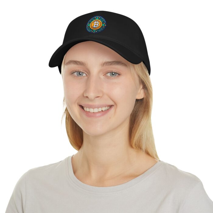 Bitcoin Embroidered Low-Profile Baseball Cap - Sleek Crypto Style - Image 2