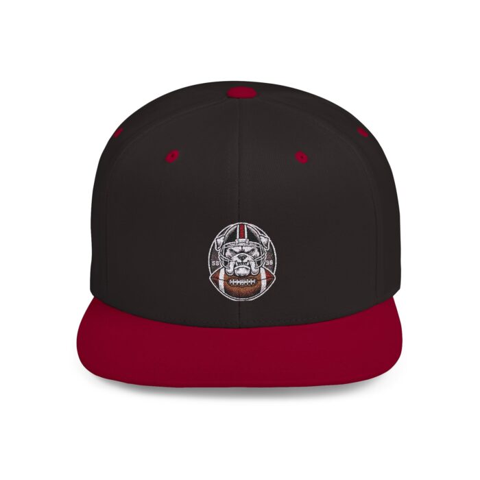 Custom Flat Bill Snapback Cap – Bold Embroidered Design for a Modern Look - Image 4