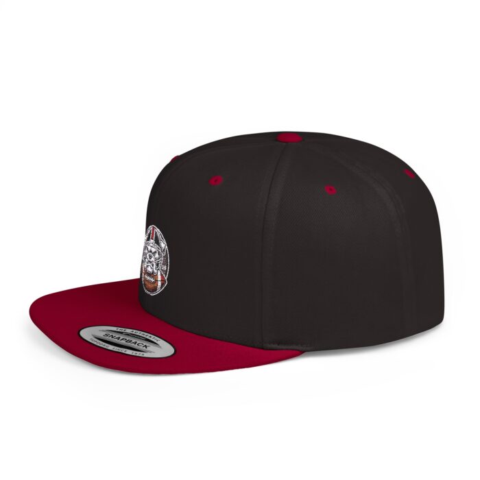 Custom Flat Bill Snapback Cap – Bold Embroidered Design for a Modern Look - Image 6