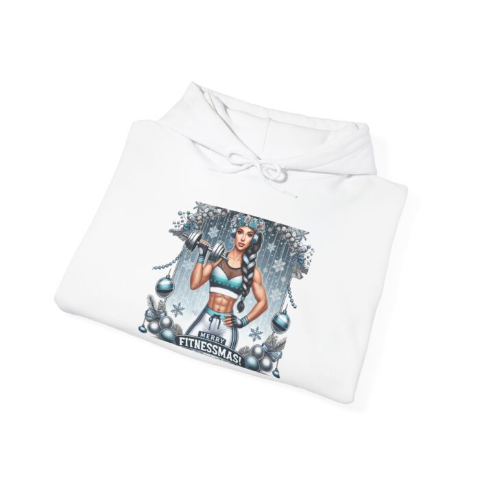 Merry Fitnessmas Hoodie - Celebrate the Holidays with Strength - Image 3