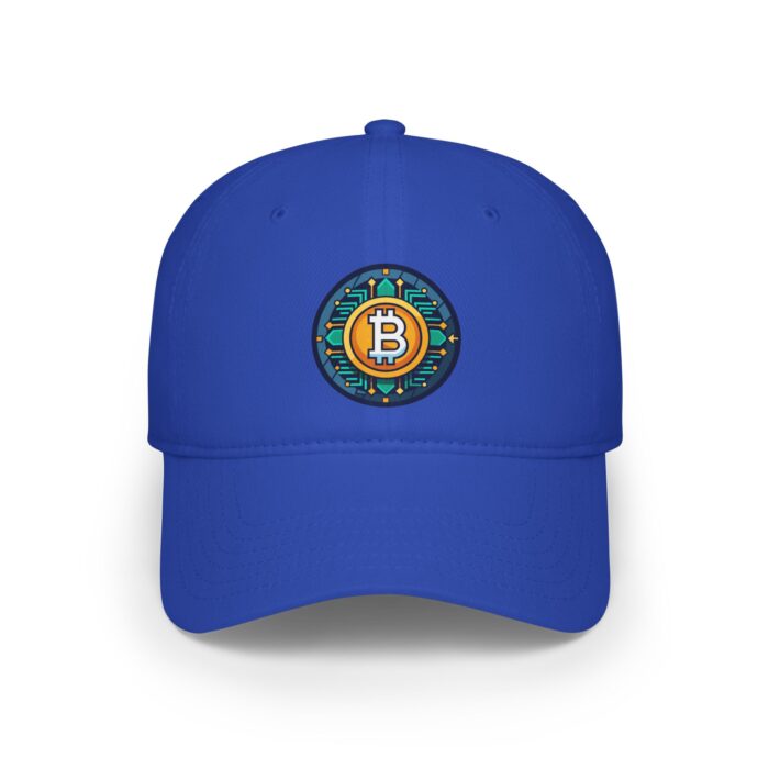Bitcoin Embroidered Low-Profile Baseball Cap - Sleek Crypto Style - Image 5