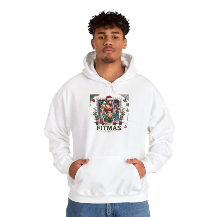 Merry Fitmas Hoodie - Celebrate Fitness with Holiday Cheer - Image 5