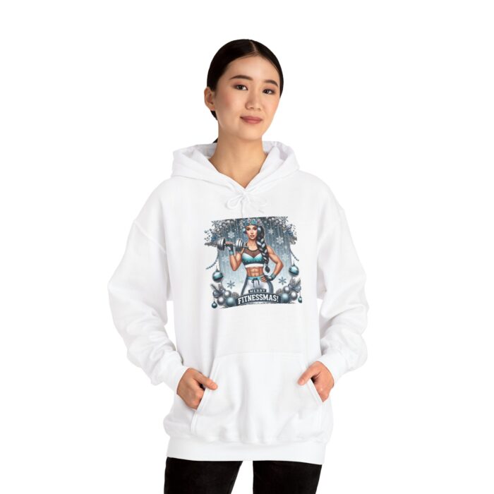 Merry Fitnessmas Hoodie - Celebrate the Holidays with Strength - Image 4
