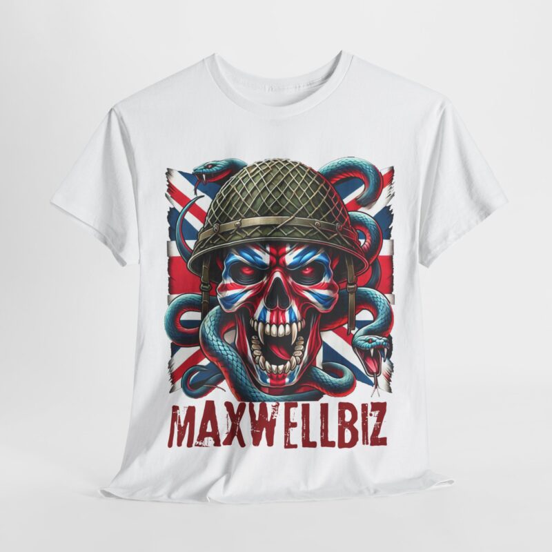 MaxwellBiz Union Skull White T-Shirt