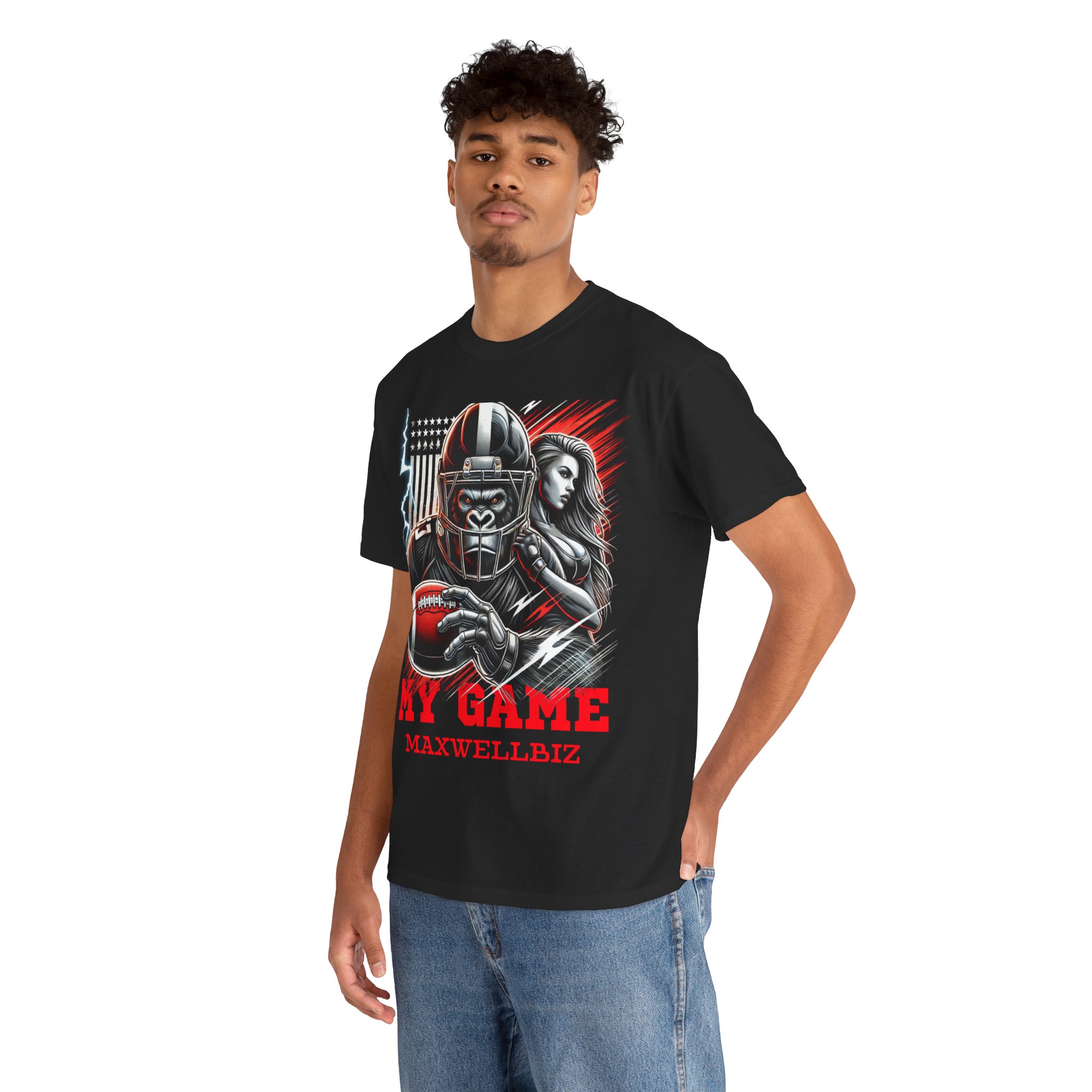 My Game Football Warrior T-Shirt – Bold & Powerful Sportswear - Image 3