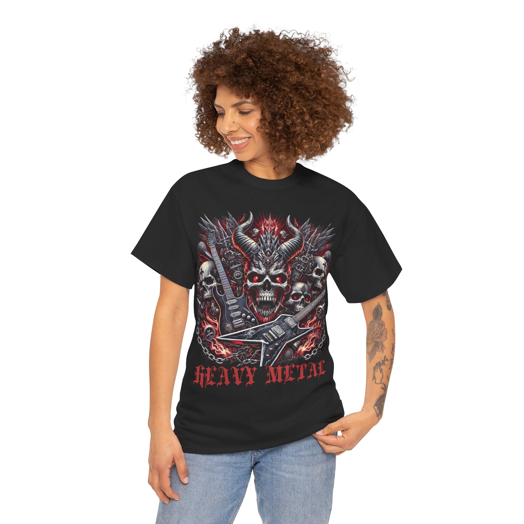 Heavy Metal Skull T-Shirt – Rock & Gothic Music Tee - Image 4