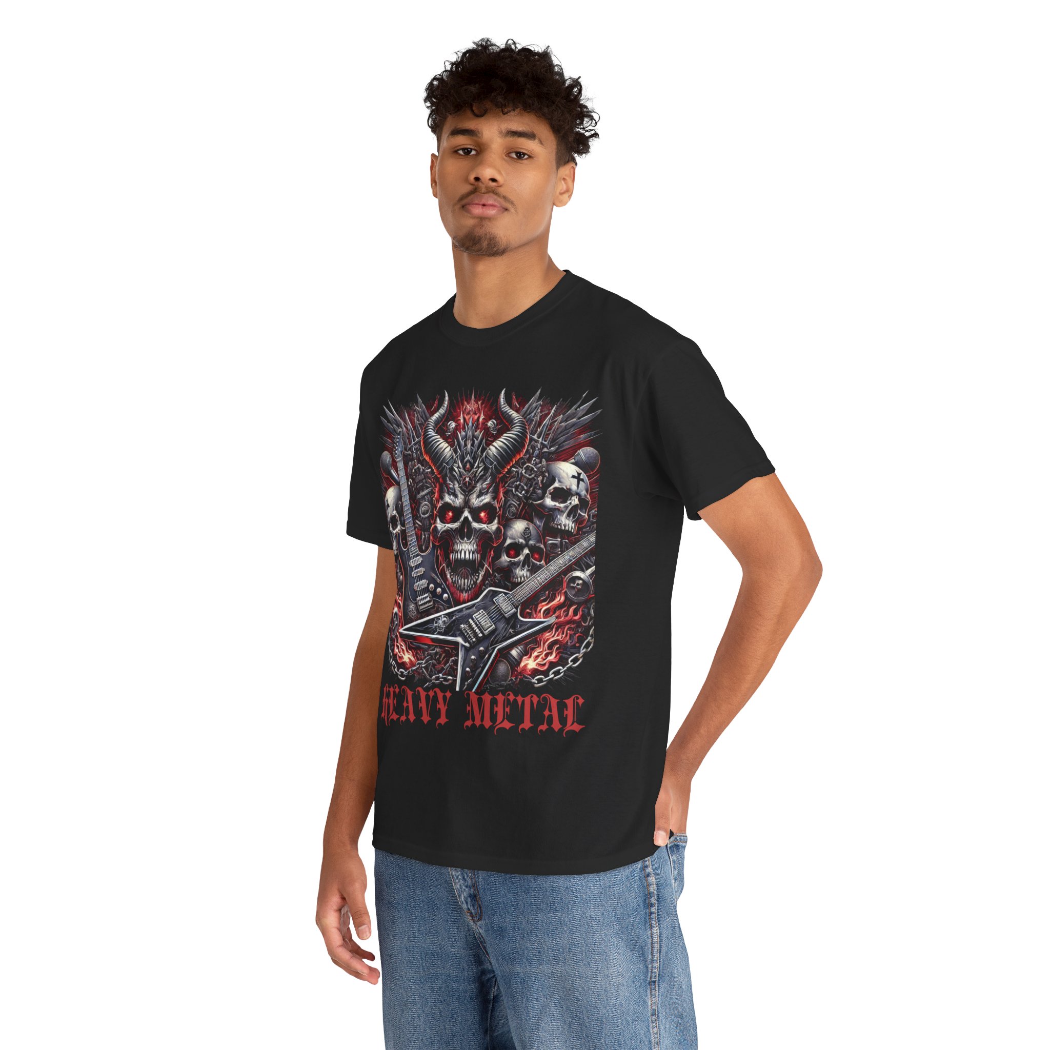 Heavy Metal Skull T-Shirt – Rock & Gothic Music Tee - Image 3