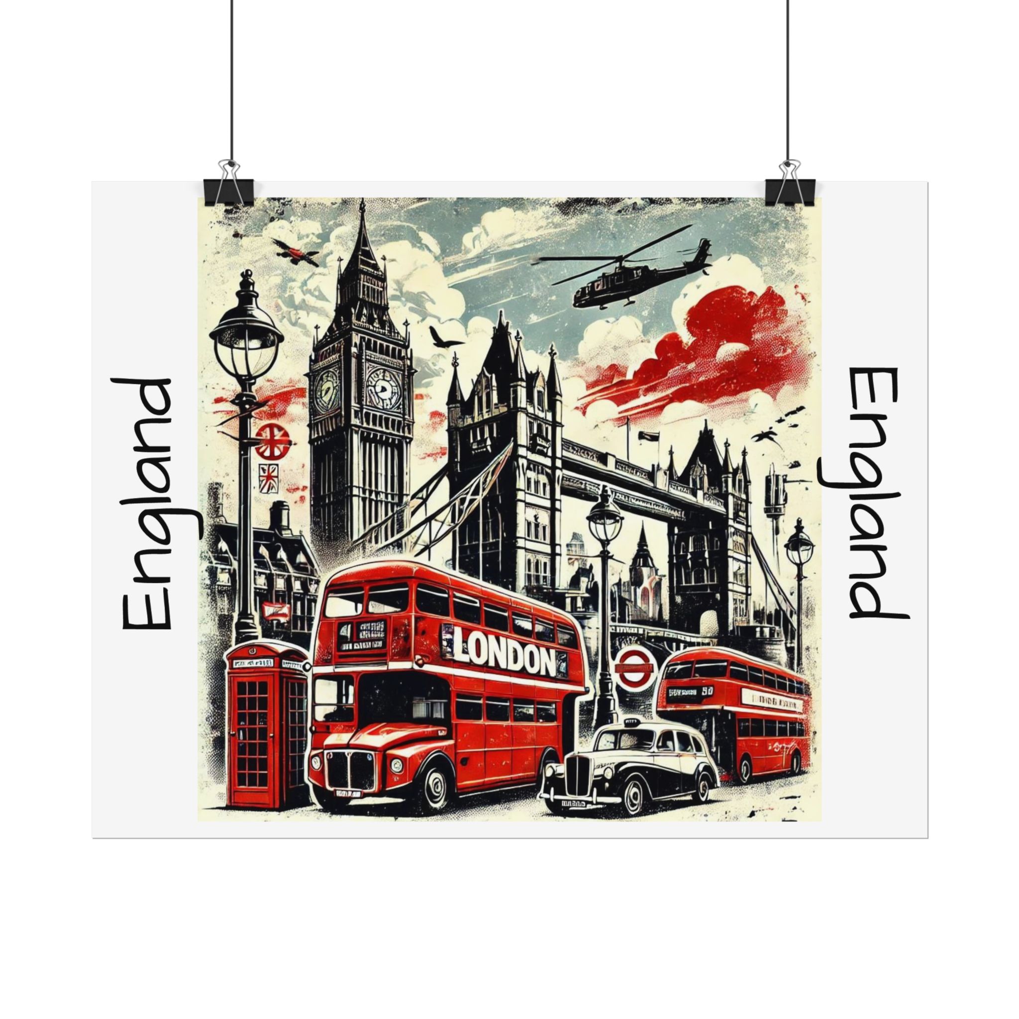 London Cityscape Art Print – Available in Fine Art, Semi-Gloss, and Matte Finishes - Image 2