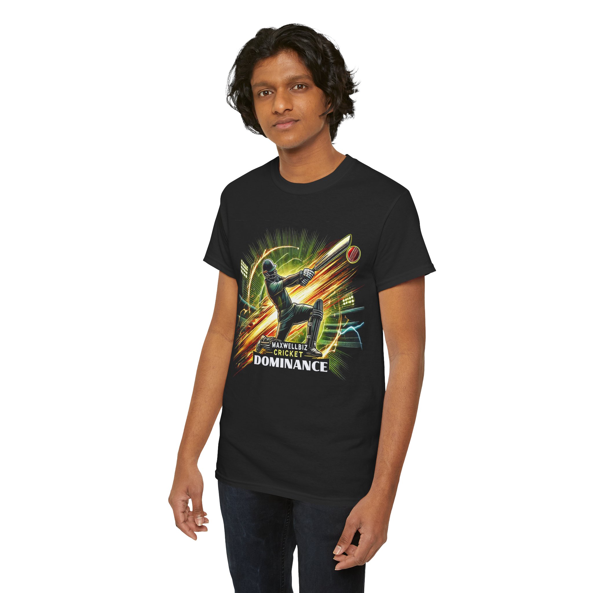 π MAXWELLBIZ CRICKET DOMINANCE β PREMIUM UNISEX COTTON TEE πV - Image 3