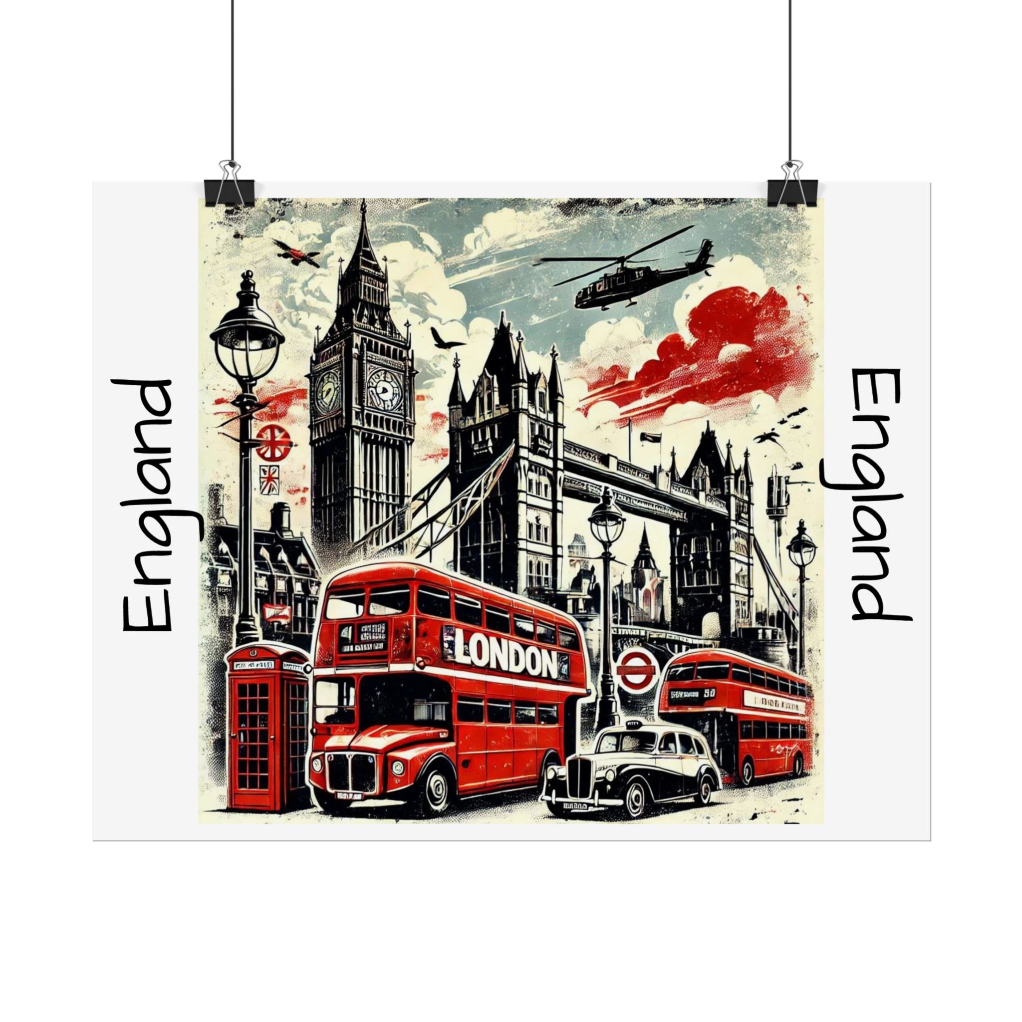 London Cityscape Art Print – Available in Fine Art, Semi-Gloss, and Matte Finishes - Image 6