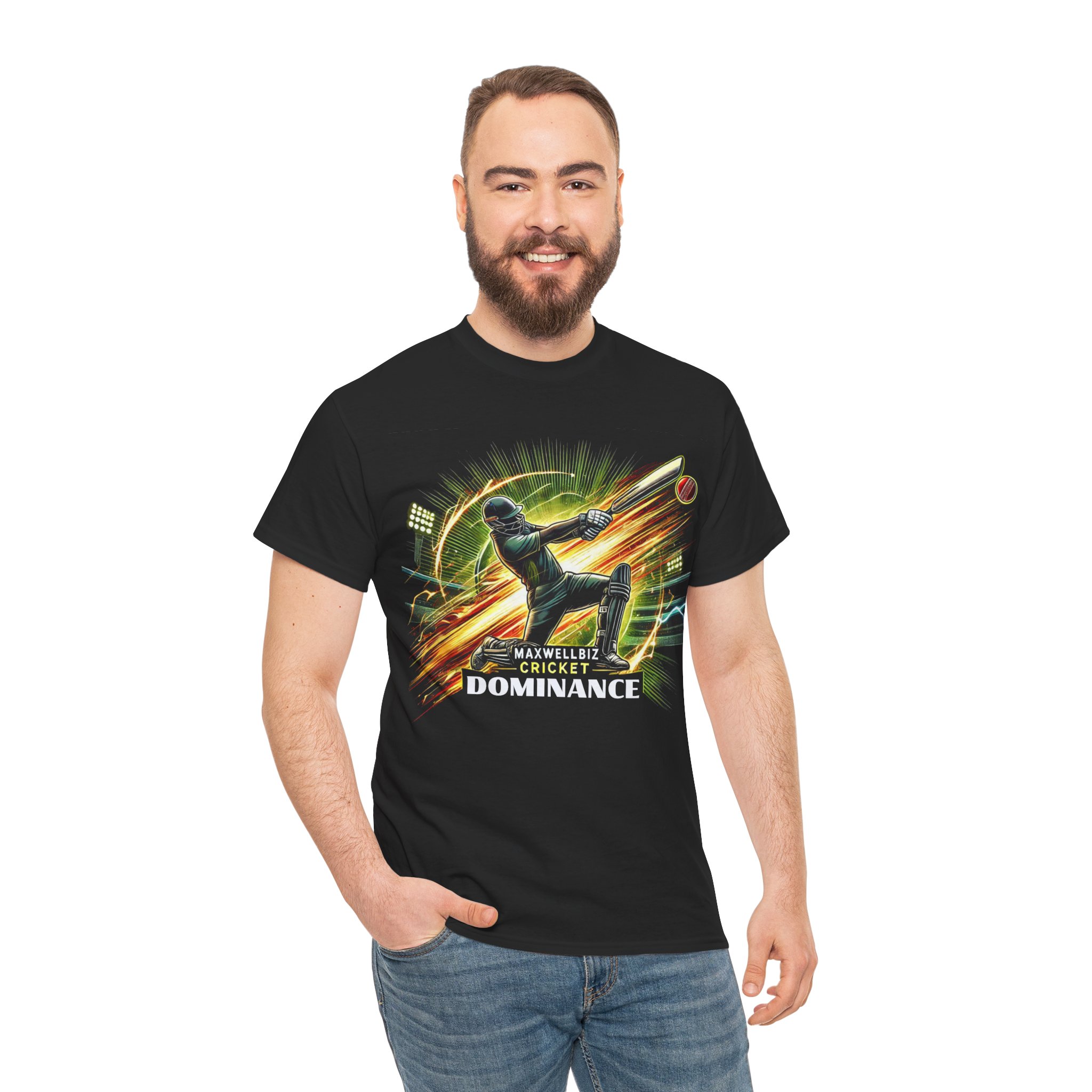 π MAXWELLBIZ CRICKET DOMINANCE β PREMIUM UNISEX COTTON TEE πV - Image 2