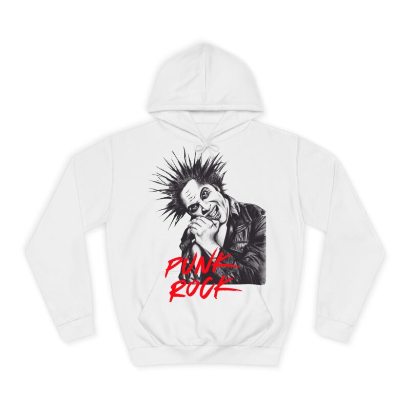 Unisex Punk Rock Hoodie – Edgy Artwork | Cozy Fit & Premium Cotton Blend