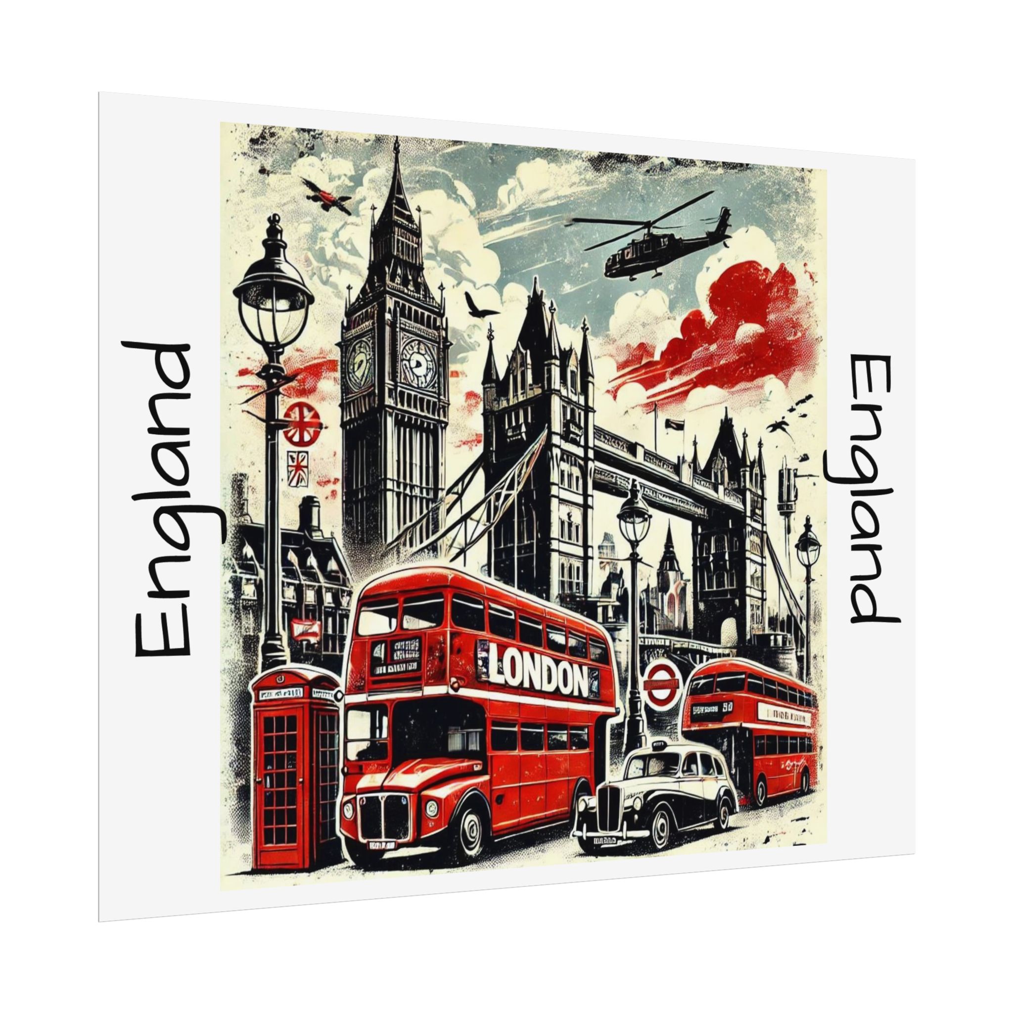 London Cityscape Art Print – Available in Fine Art, Semi-Gloss, and Matte Finishes - Image 3