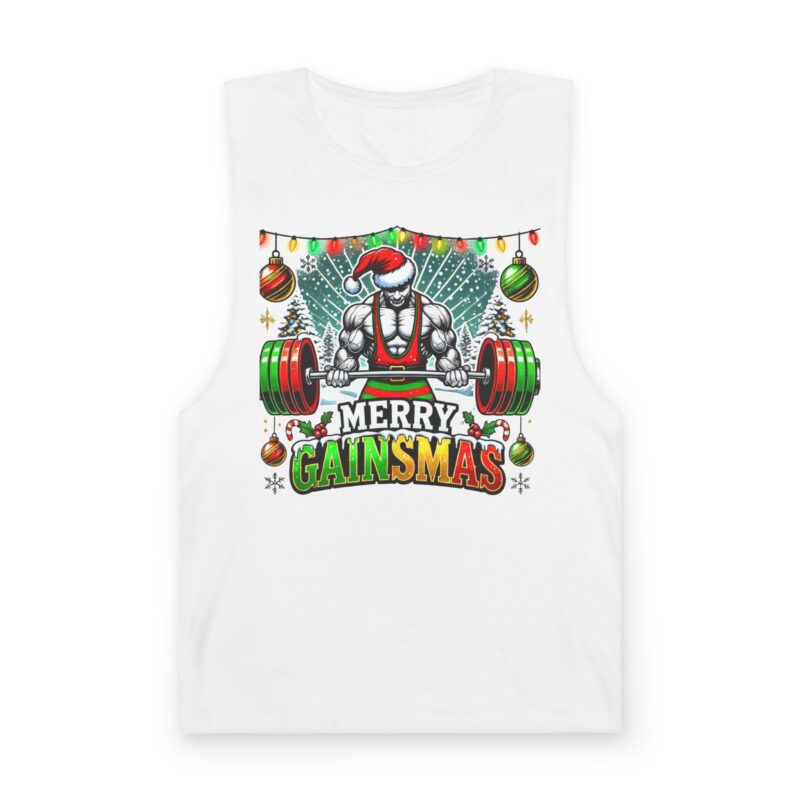 Copy of Rockin’ Around the Barbell Tree Tank Top - Festive Fitness Redefined