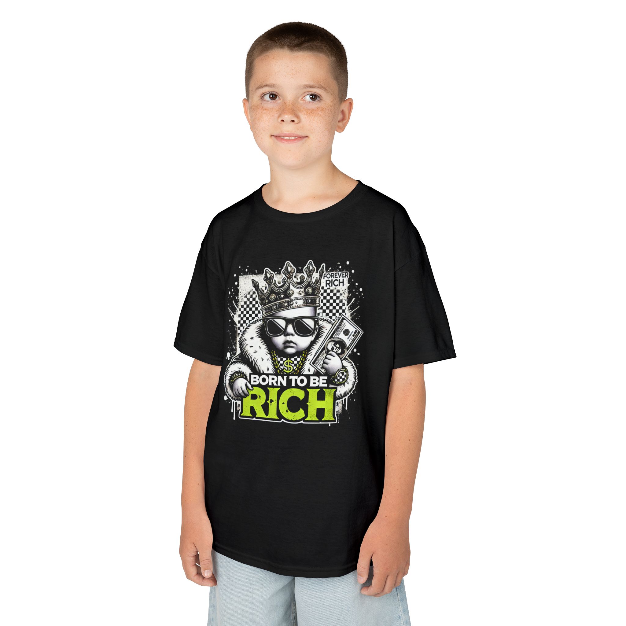 💰 GRIND TO BE RICH – KIDS HEAVY COTTON™ TEE 💰 - Image 2