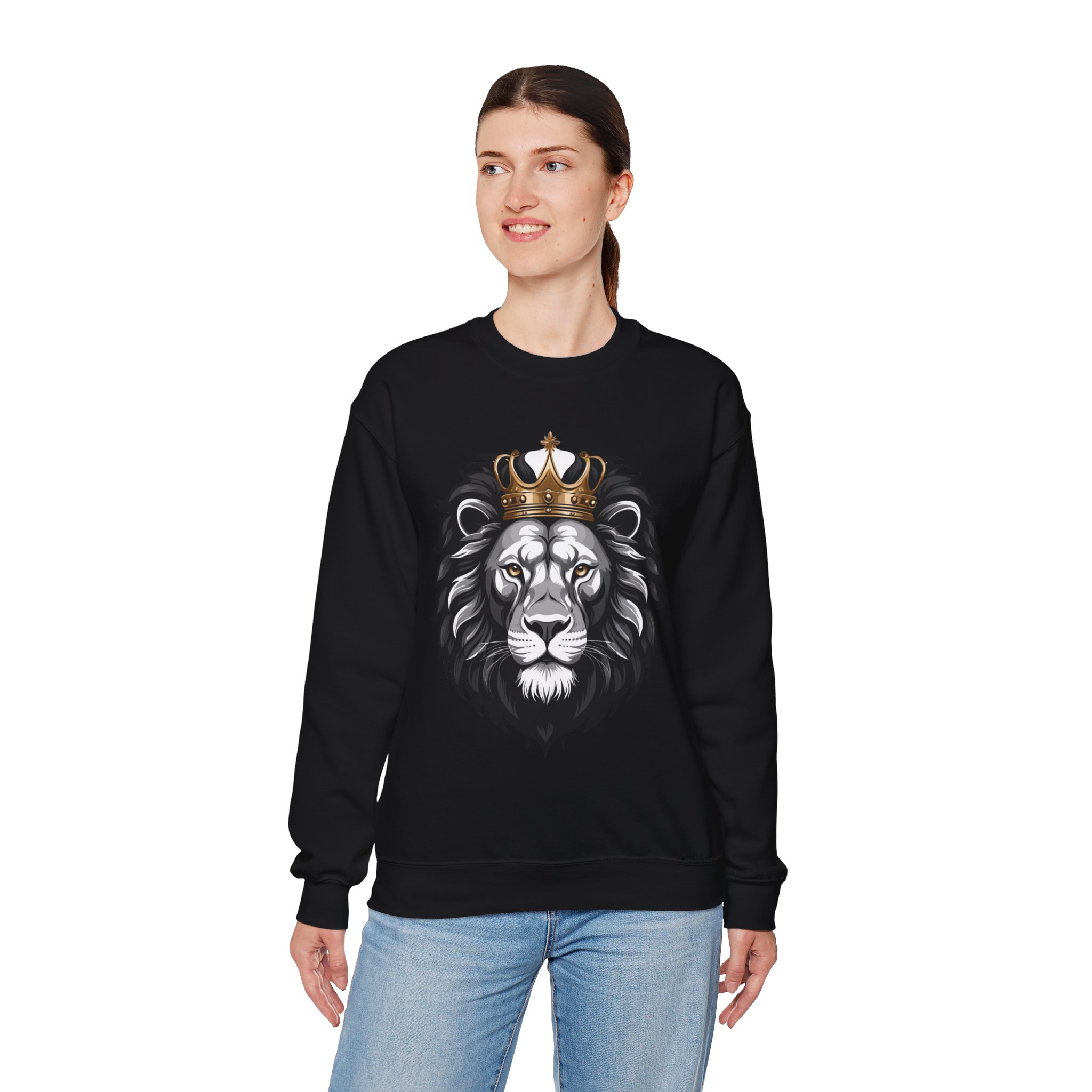 Royal Lion Crewneck Sweatshirt – Majestic Comfort and Style - Image 4