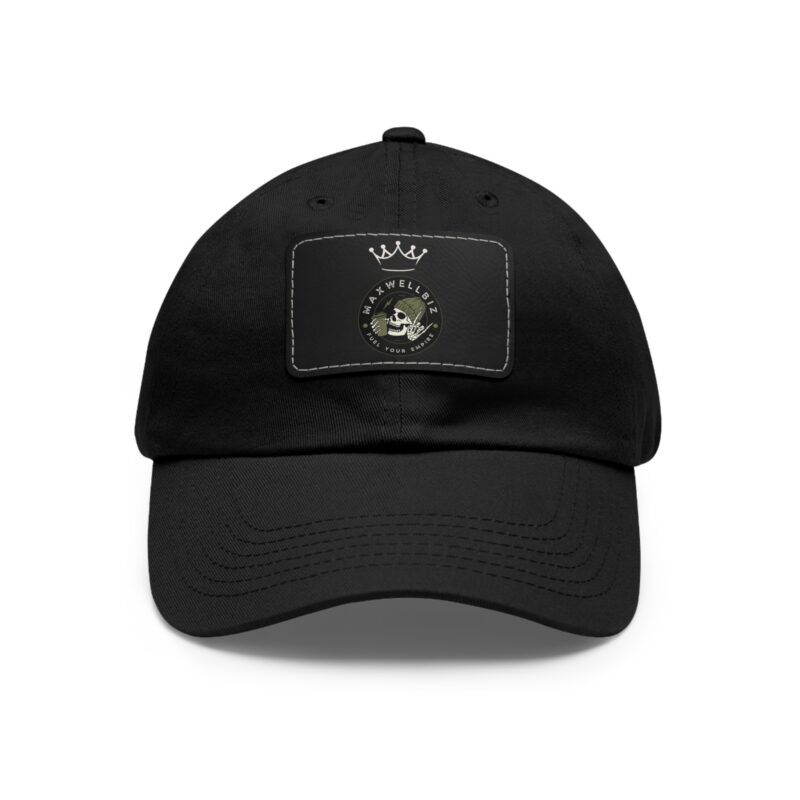 Dad Hat with Faux Leather Patch - Maxwellbiz Design