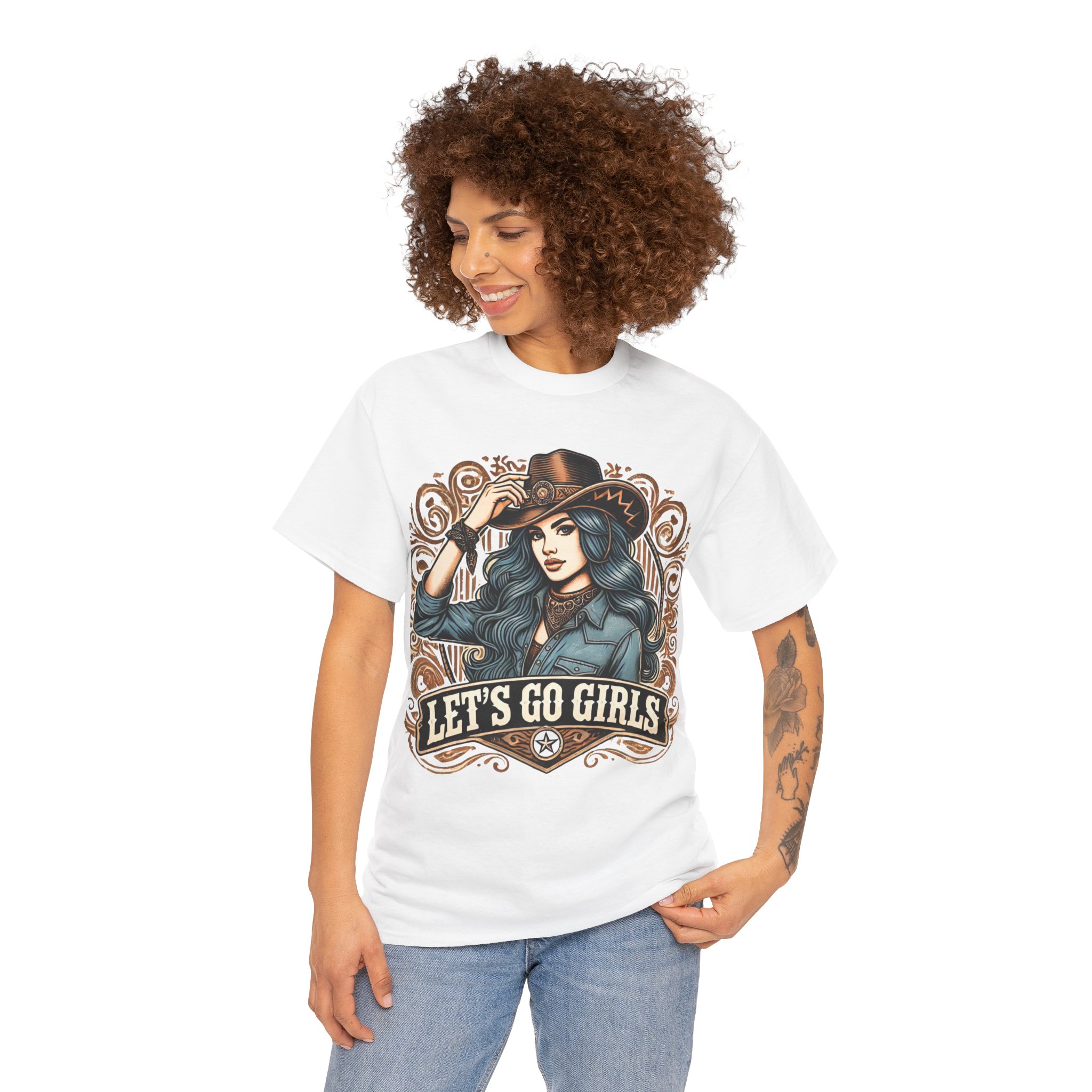 Let’s Go Girls Western Tee – Country Chic & Rebel Spirit - Image 2