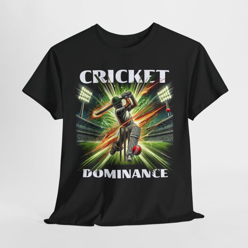 🏏 CRICKET DOMINANCE – PREMIUM HEAVY COTTON TEE 🏏