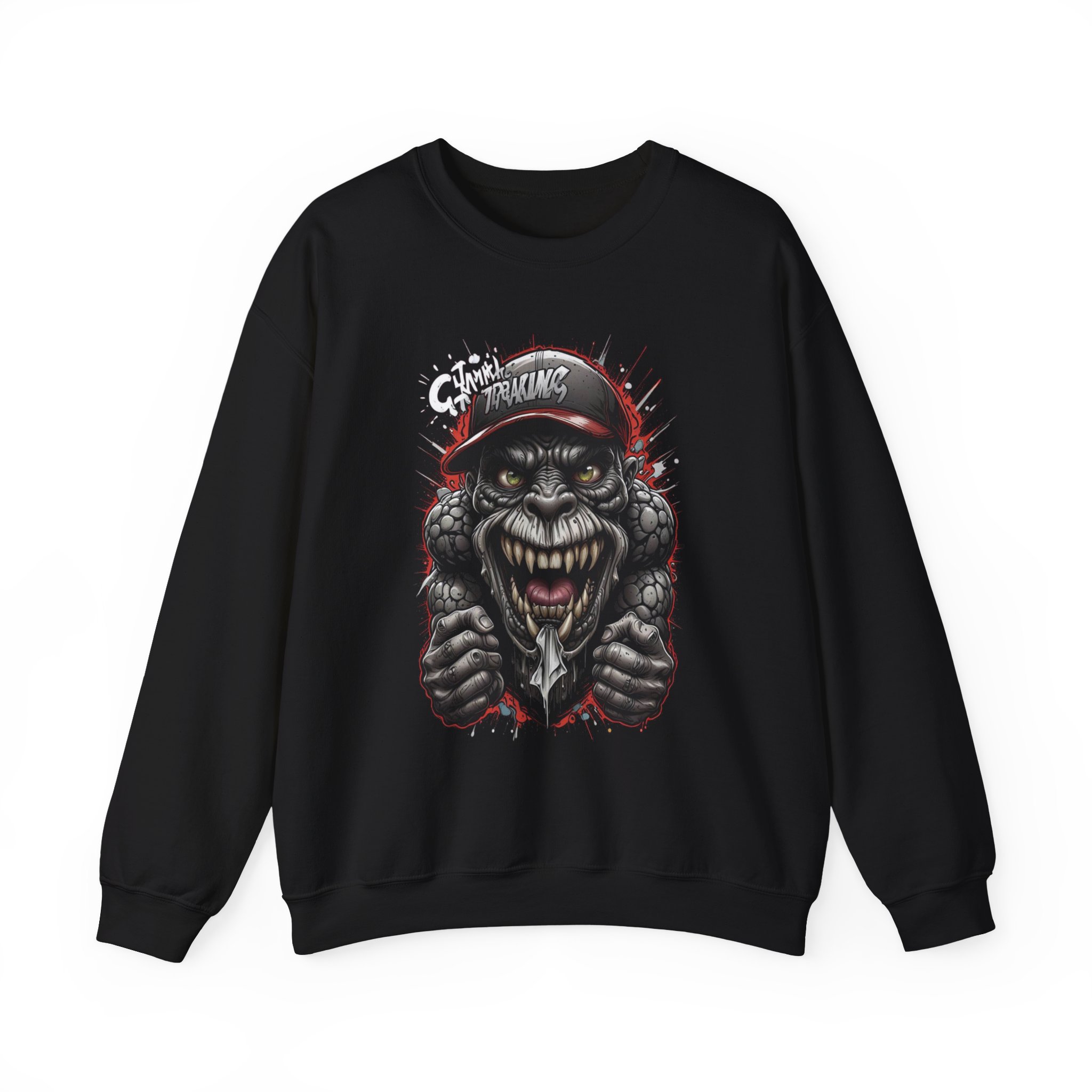 Gorilla Streetwear Crewneck Sweatshirt – Bold and Fierce