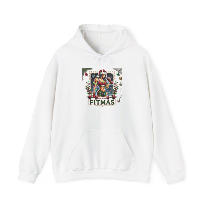 Merry Fitmas Hoodie - Celebrate Fitness with Holiday Cheer