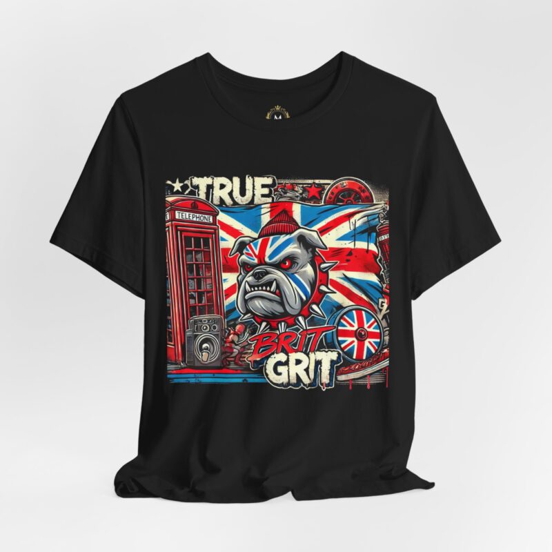 True Brit Grit T-Shirt – Bold British Bulldog Design