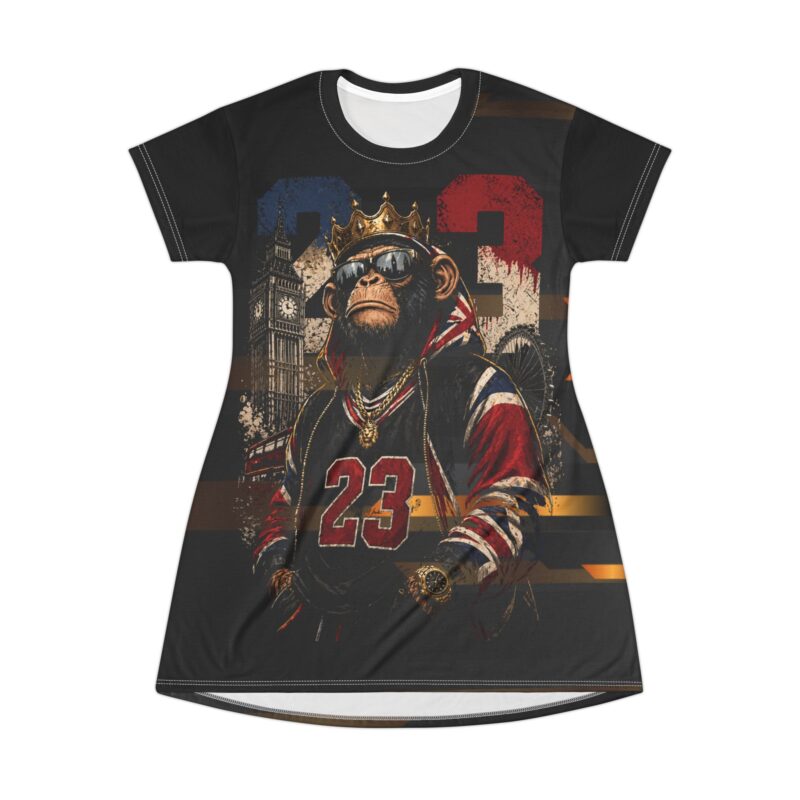 King Chimp 23 Graphic T-Shirt Dress — Urban Streetwear