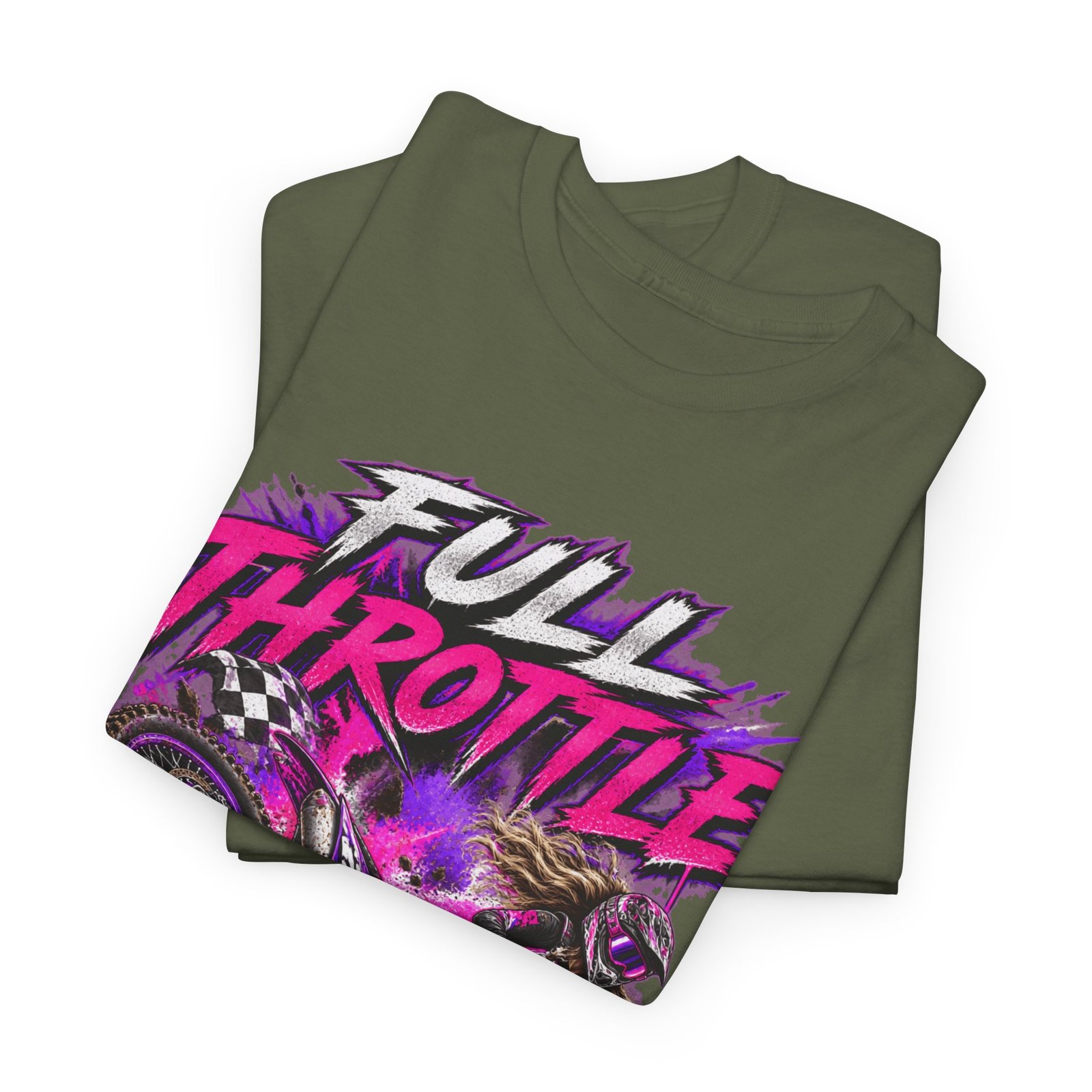 Full Throttle Dirt Bike T-Shirt — Motocross Rider Graphic Tee - Image 15