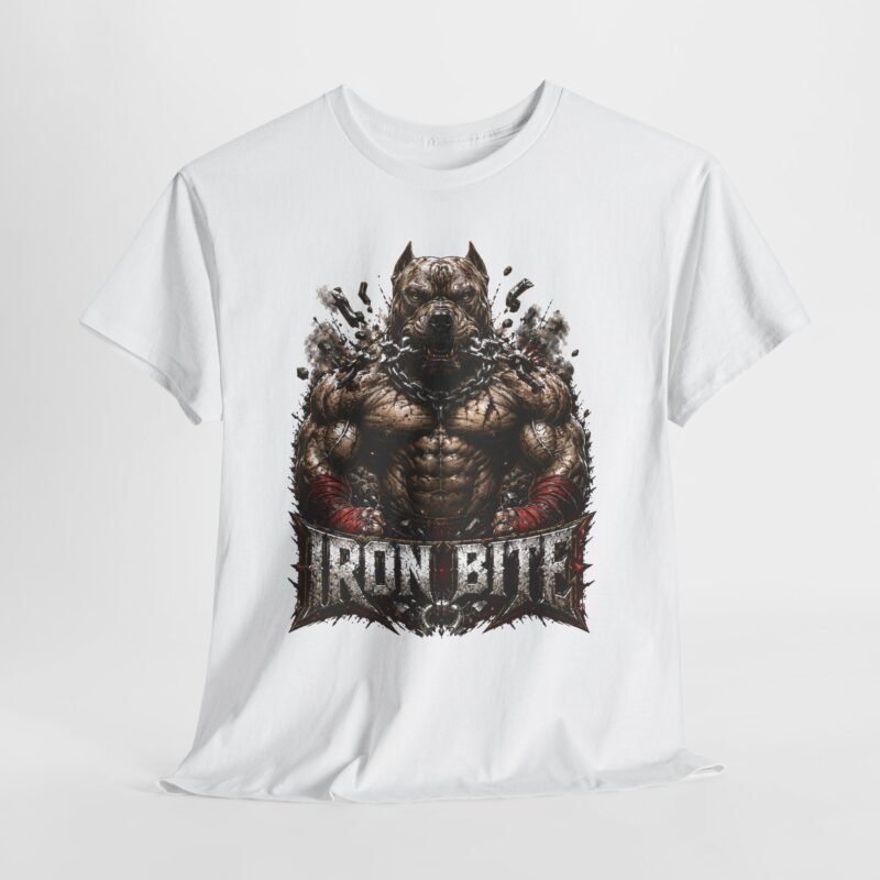 Iron Bite Muscle Wolf T-Shirt — Gym, Fitness & Bodybuilding Tee