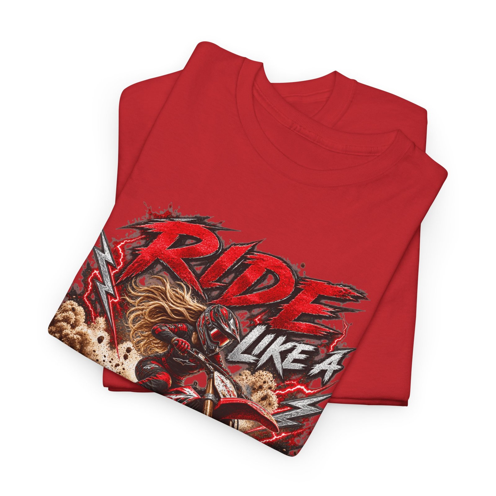 Ride Like a Girl Dirt Bike Tee — Women’s Motocross Motorcycle Shirt - Image 24