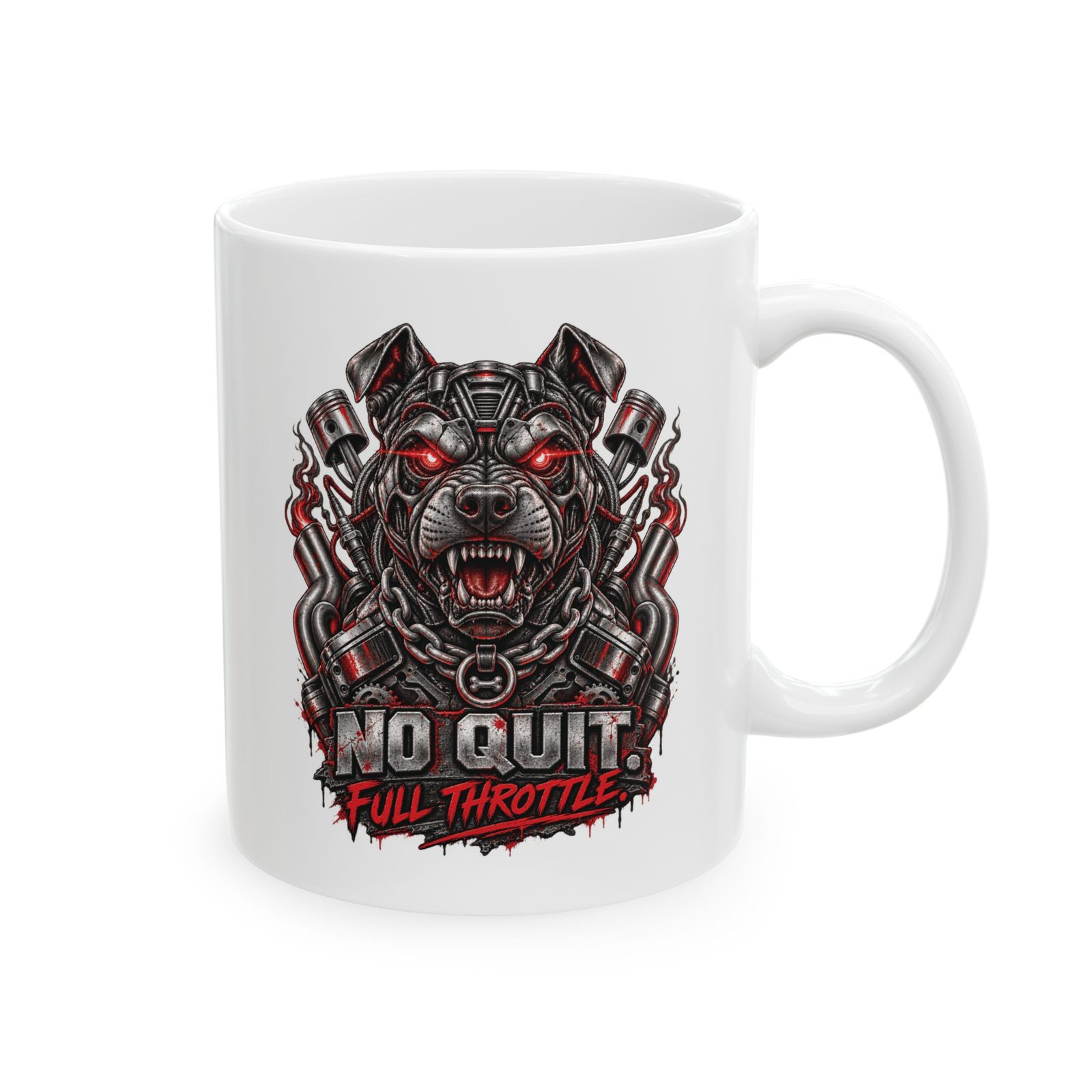 Horror Skull Ceramic Mug – Bloody Gothic Coffee Cup (11oz & 15oz) - Image 2