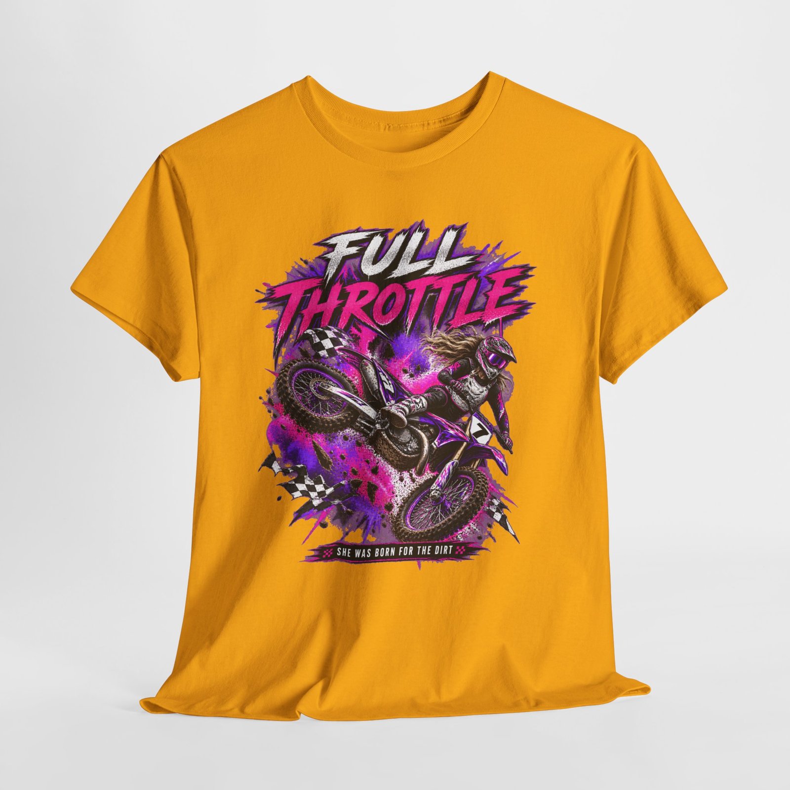 Full Throttle Dirt Bike T-Shirt — Motocross Rider Graphic Tee - Image 10