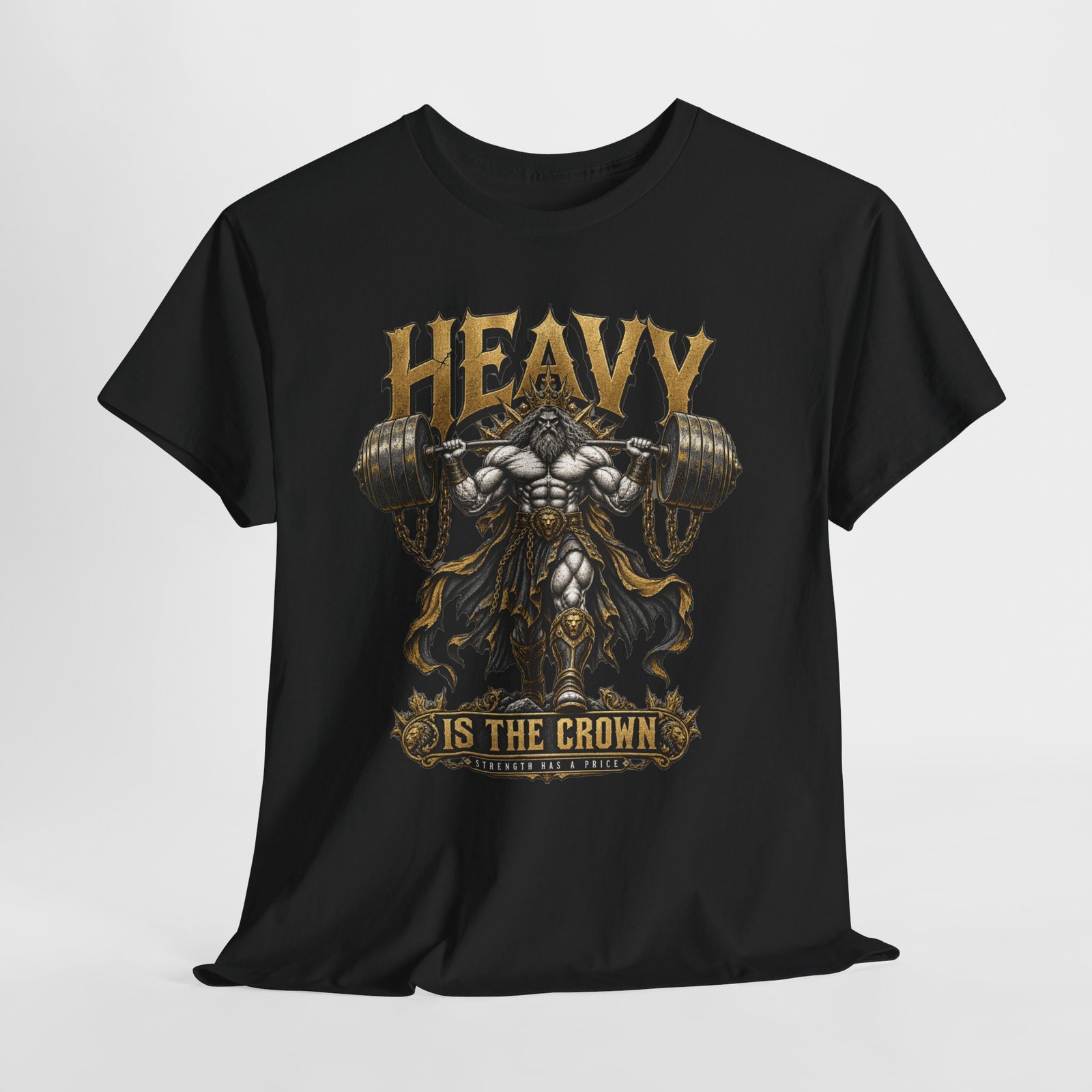 Heavy Is The Crown T-Shirt – Viking Weightlifting Gym Tee