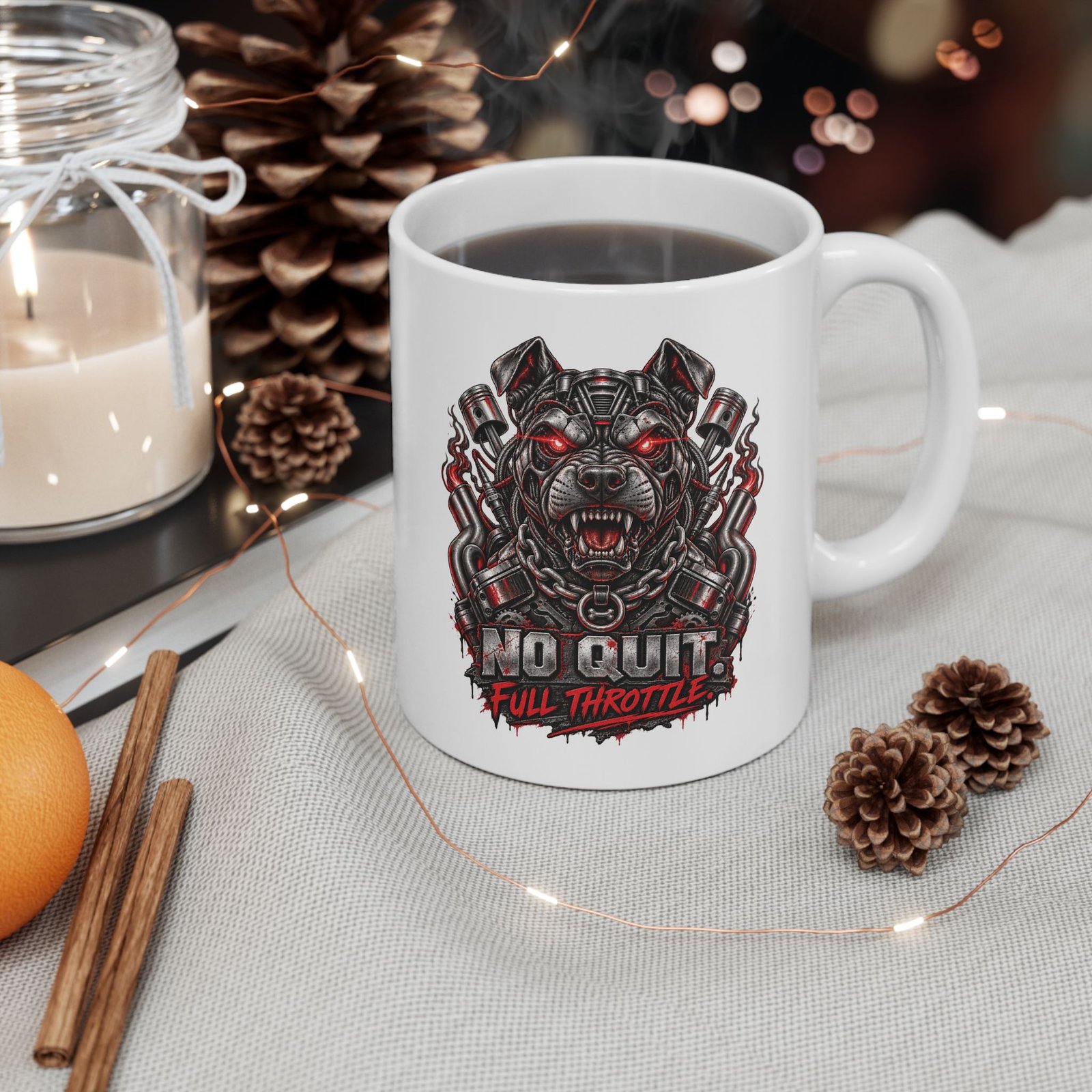 Horror Skull Ceramic Mug – Bloody Gothic Coffee Cup (11oz & 15oz) - Image 3