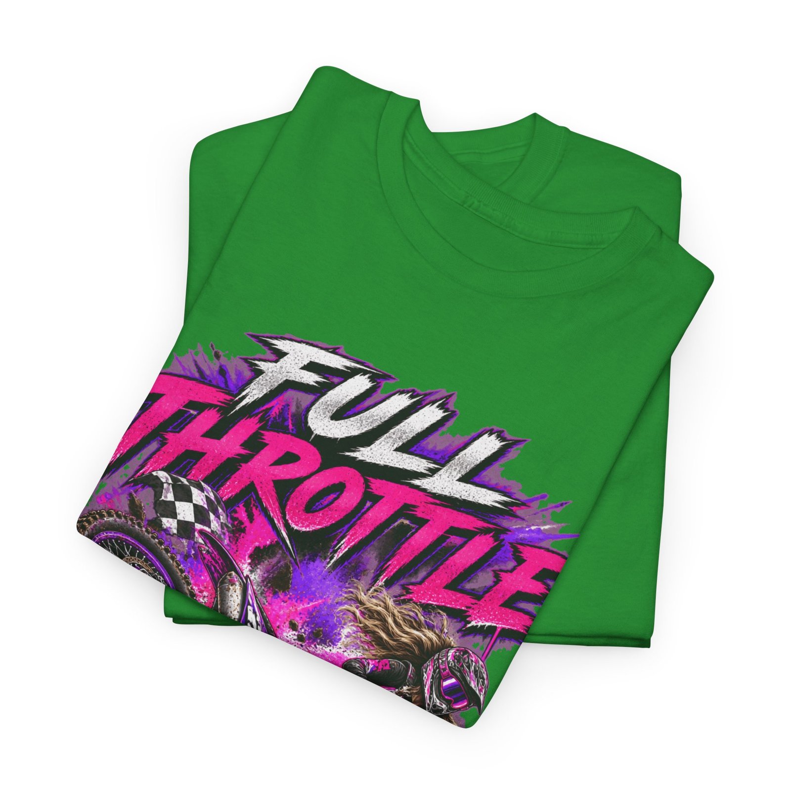 Full Throttle Dirt Bike T-Shirt — Motocross Rider Graphic Tee - Image 18