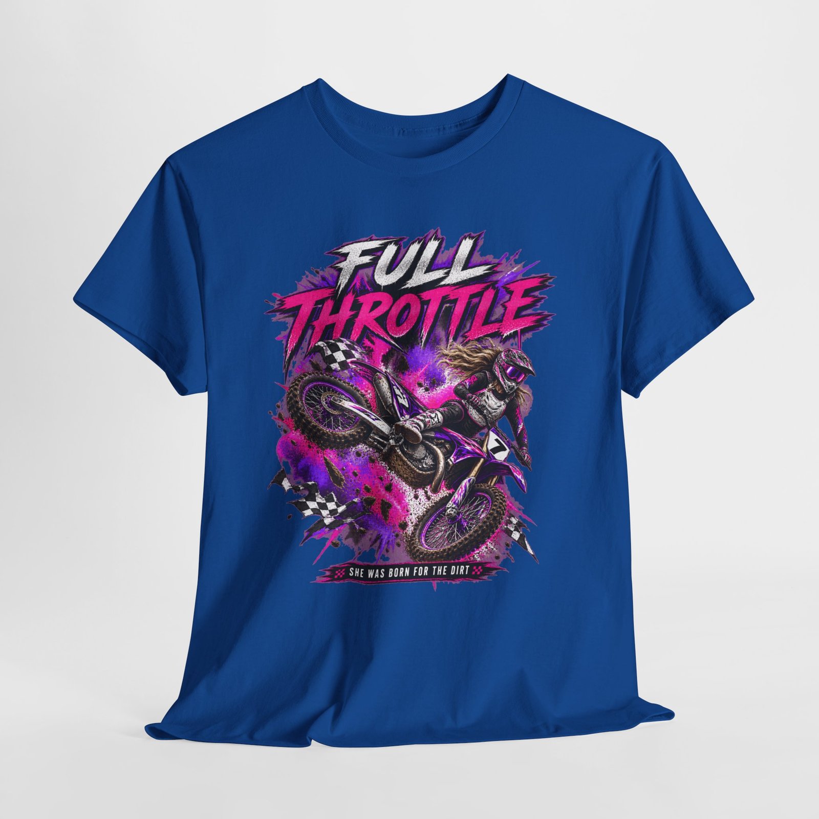 Full Throttle Dirt Bike T-Shirt — Motocross Rider Graphic Tee - Image 19